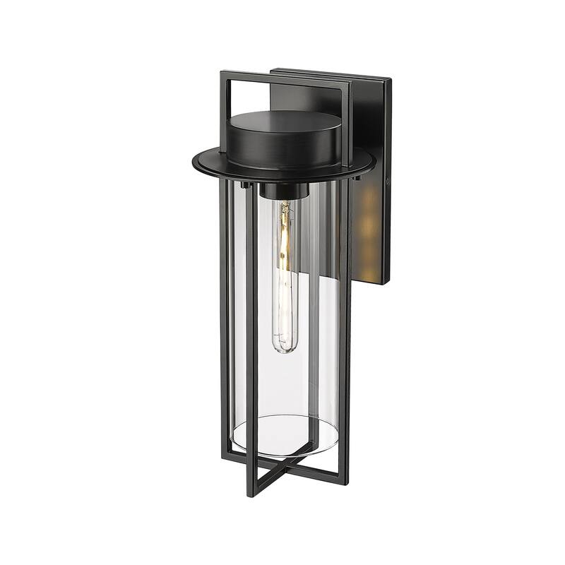 Millennium Lighting Russell 1 Light Outdoor Wall Sconce in Powder Coat Black