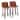 Carson Carrington Vallberga 24" Counter Stool with Walnut Wood Base (Set of 2)