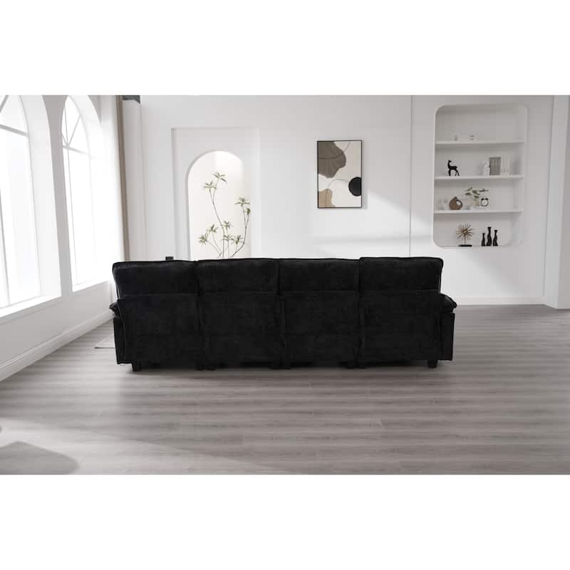 GDFStudio - Lara 106" U Shape Sectional Sofa Cloud Couch for Living Room