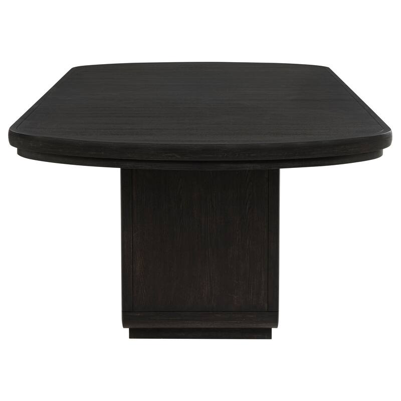 Leandro Rectangular Dining Table Set Burnished Black