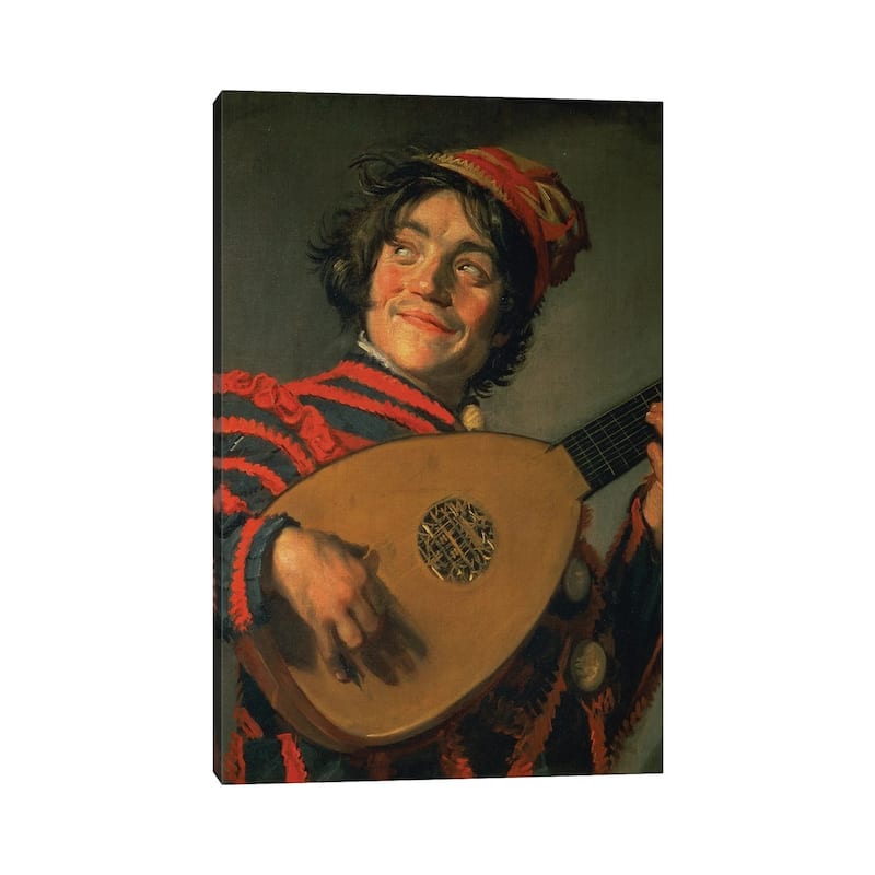 iCanvas "Portrait Of A Jester With A Lute" by Frans Hals the Elder Canvas Print