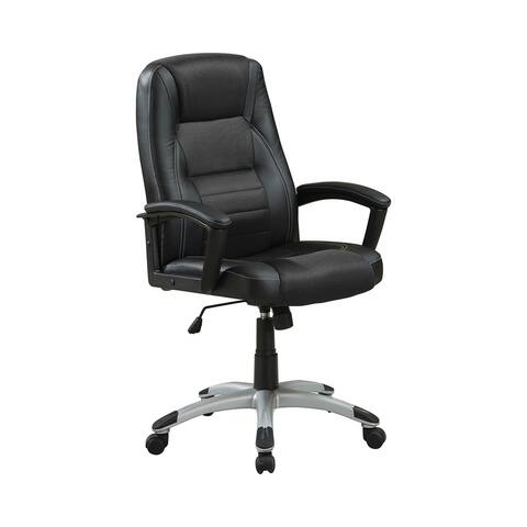 Adjustable Height Office Chair in Black