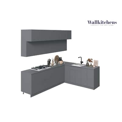 Kitchen Radiance Collection Gray Color Base Size 9Ft Wide - 108x85