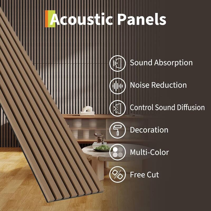 3D Fluted Wood Slat Acoustic Panels