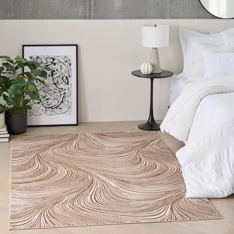 DKNY Central Park West Indoor only Abstract Glam Area Rug
