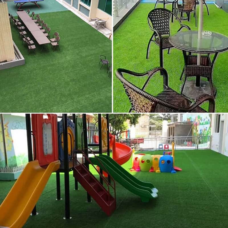Indoor/Outdoor Artificial Grass Turf Area Rug - 117"x78"
