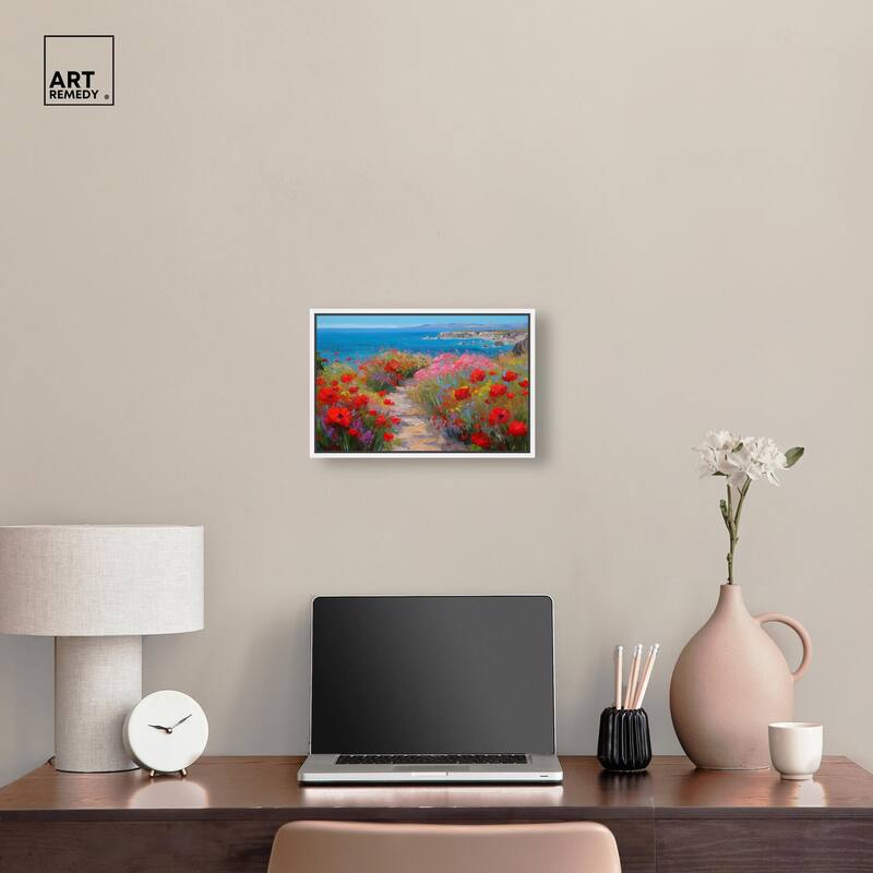 Ocean View Bloom I Canvas by Art Remedy
