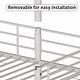preview thumbnail 15 of 14, Twin Size Convertible Triple Bunk Bed with Two Ladders and Guardrails