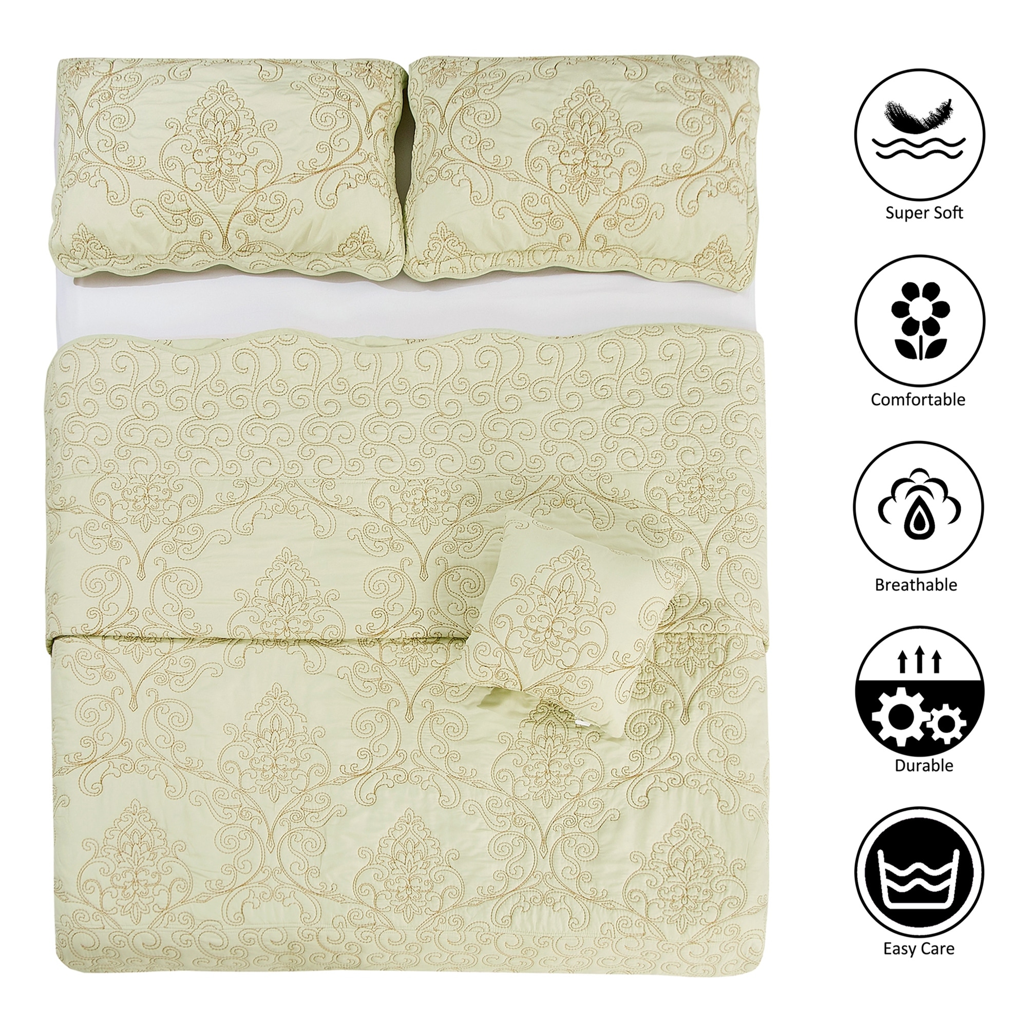 Serenta Damask Oversized 4-piece 
