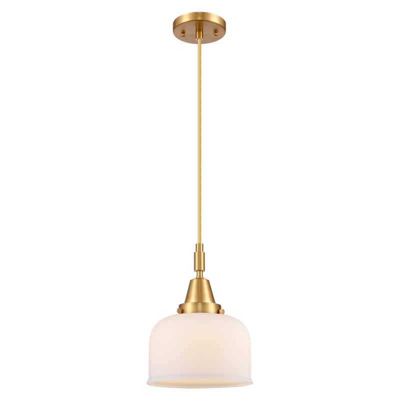 Innovations Lighting 447-1P-G71 Bell 8" Wide Mini Pendant with Matte