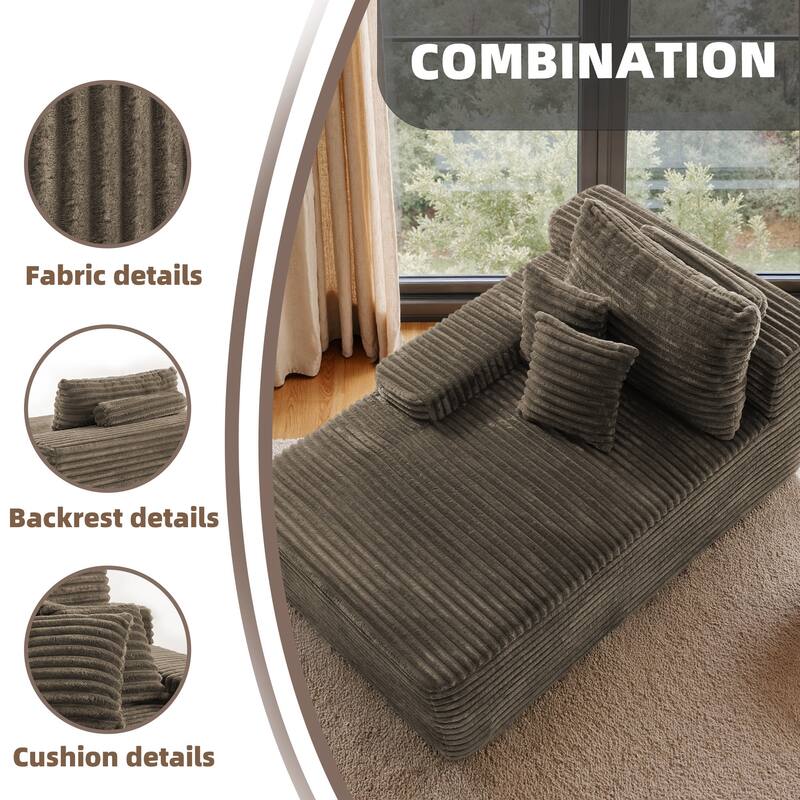 Cathy 41" W No Assembly Required Chaise Lounge