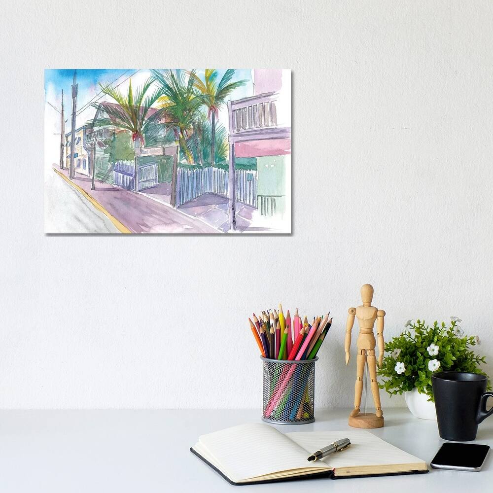 iCanvas "Blue Heaven Thomas St Patio Key West Florida" by Markus & Martina Bleichner Canvas Print