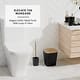 preview thumbnail 7 of 7, Empyrean Bamboo Bathroom Accessories Set with Shower Curtain Set, Toilet Brush, Trash Can & Soap Dispenser