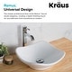 preview thumbnail 17 of 31, KRAUS Ramus Tall Single Handle 1-Hole Vessel Bathroom Faucet