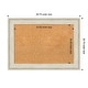 preview thumbnail 11 of 24, Regal Birch Cream Framed Cork Bulletin Memo Board