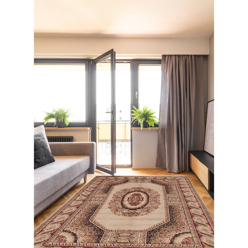 ECARPETGALLERY Hand-knotted Pako Persian 18 Of 20 Khaki Wool Rug - 6'0 x 9'2