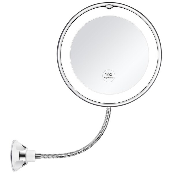 Flexible Gooseneck Magnifying LED Lighted Makeup Mirror Bed Bath Beyond 40320694