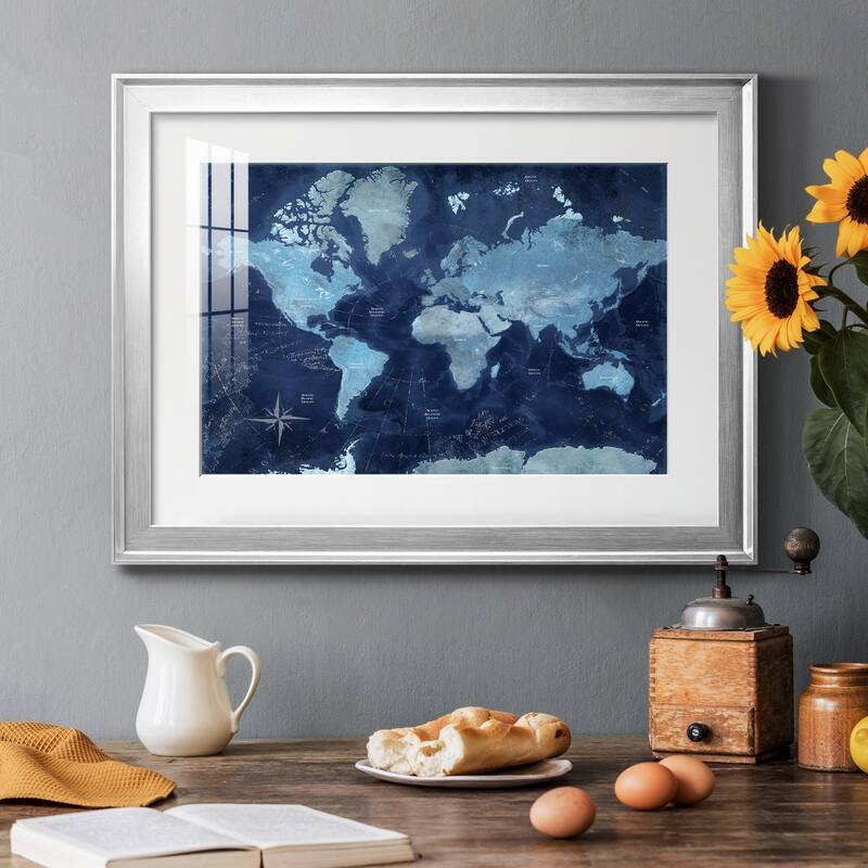 World Map Premium Framed Print - Ready to Hang