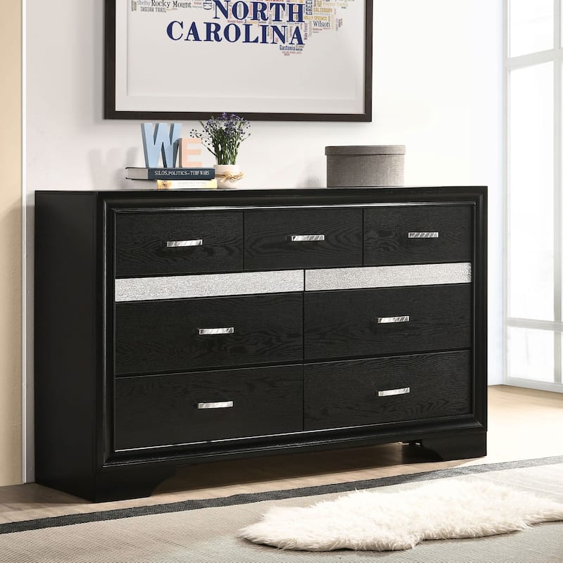Annie 9-drawer Dresser - Black