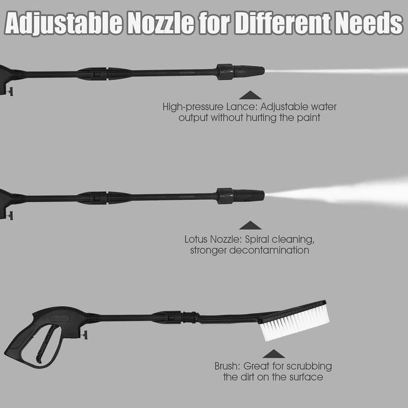 Costway 2030PSI Electric Pressure Washer Cleaner 1.7 GPM 1800W with - See Details