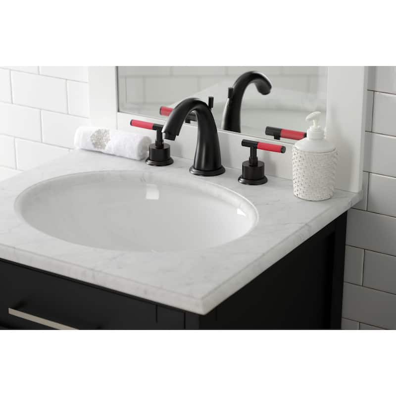 Kingston Brass Kaiser 1.2 GPM Widespread Bathroom Faucet with Pop-Up
