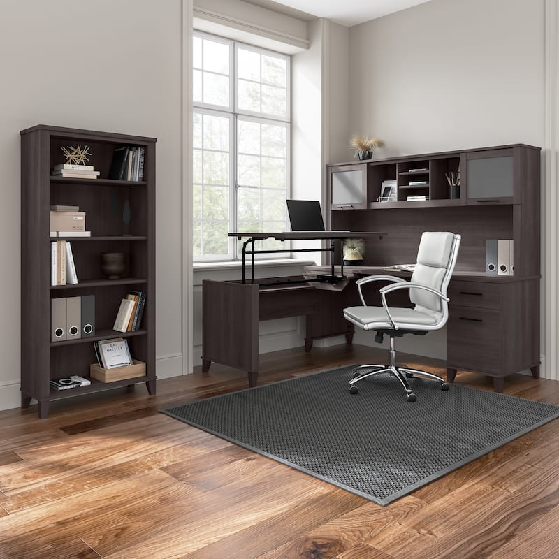 Bush Furniture Somerset Tall 5 Shelf Bookcase with Adjustable Shelves