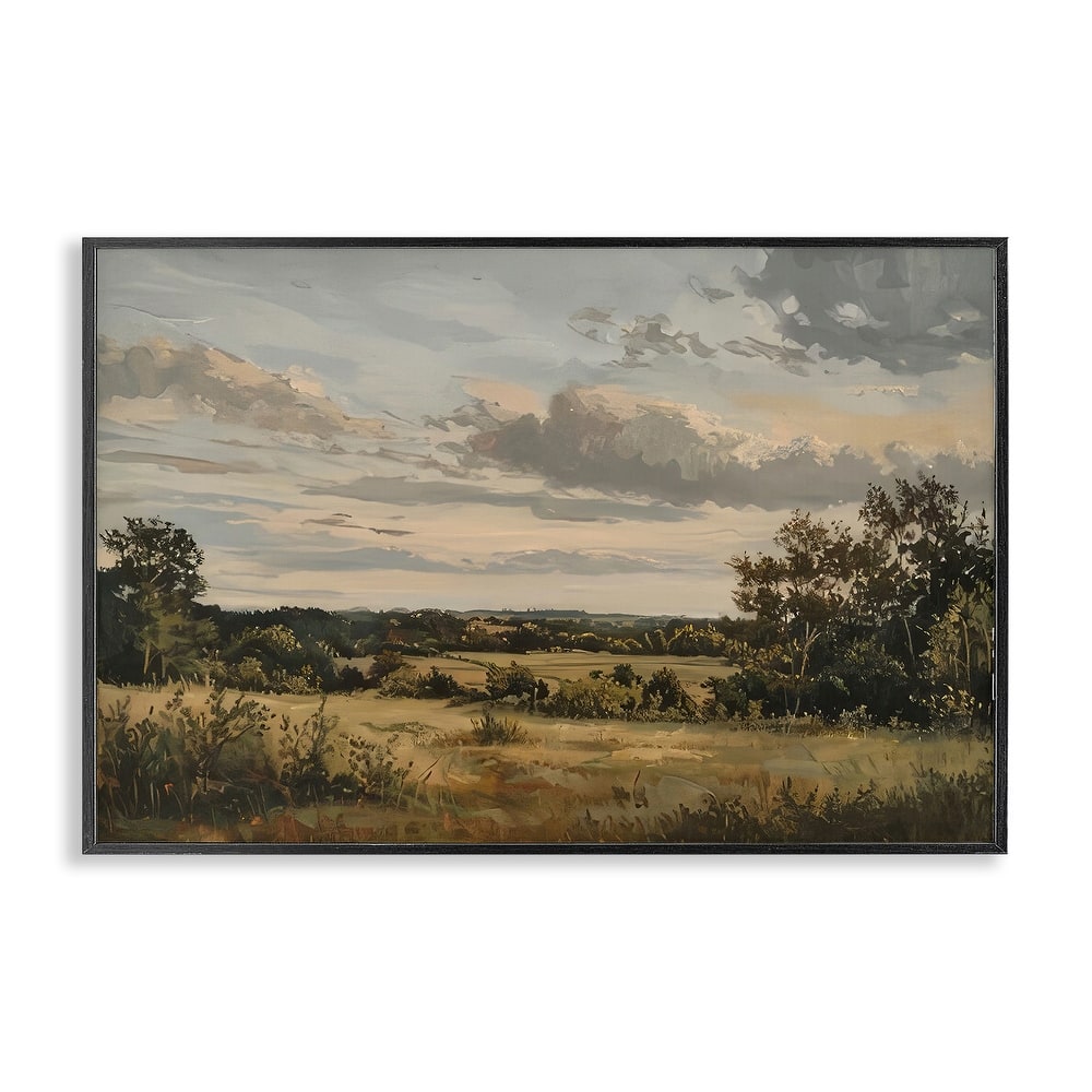 Stupell Evening Light Countryside Framed Giclee Art Design By LSR Creative Studio