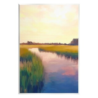Stupell Rural River Sunrise Wall Plaque Art Design by Amy Hall - Bed ...
