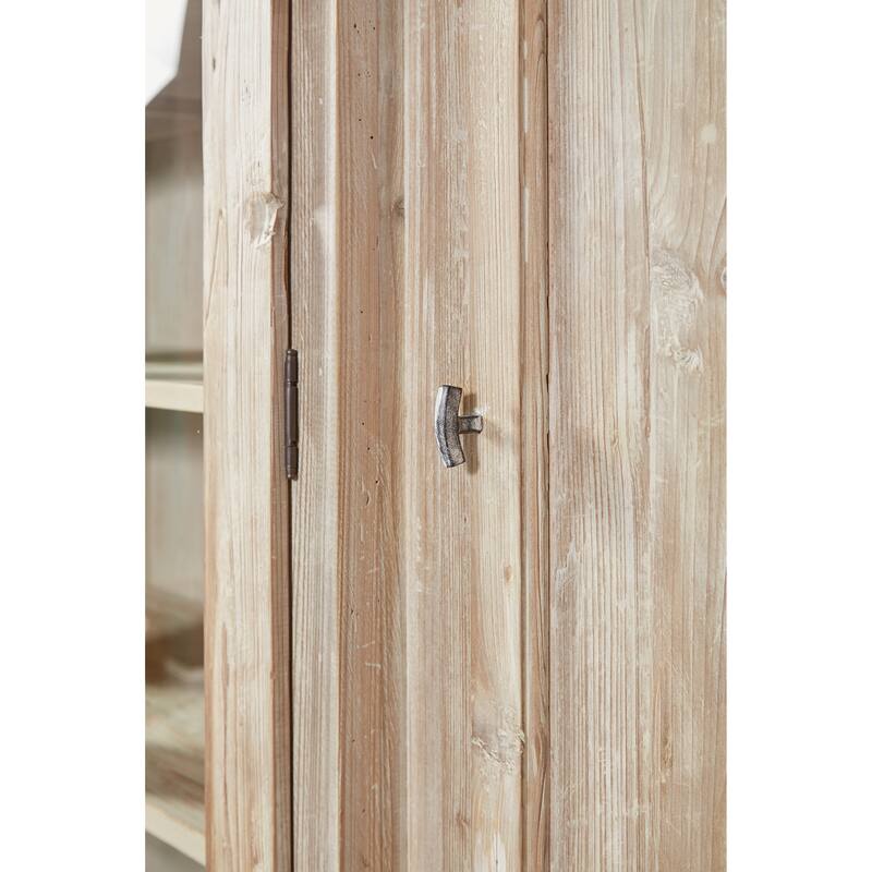 Wainscott Reclaimed Pine Shabby Chic 91-inch Display Cabinet