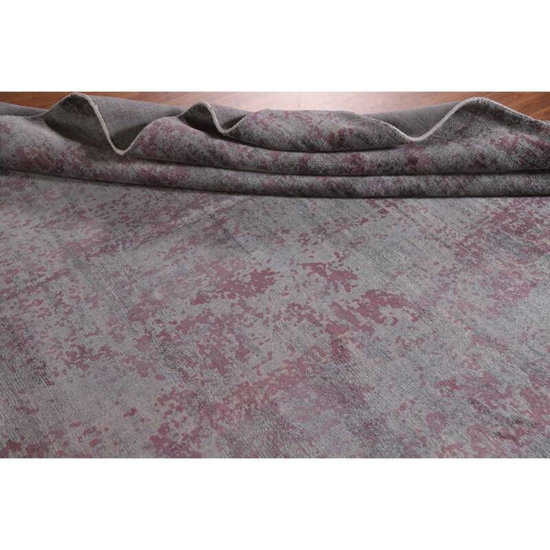 Modern Abstract Rug Handmade Bedroom Wool Carpet - 6'7"x 9'5"