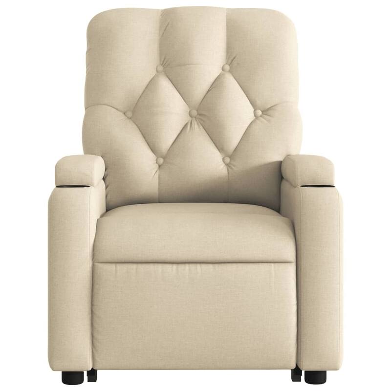 vidaXL Stand up Massage Recliner Chair Power Lift Wingback Armchair Fabric