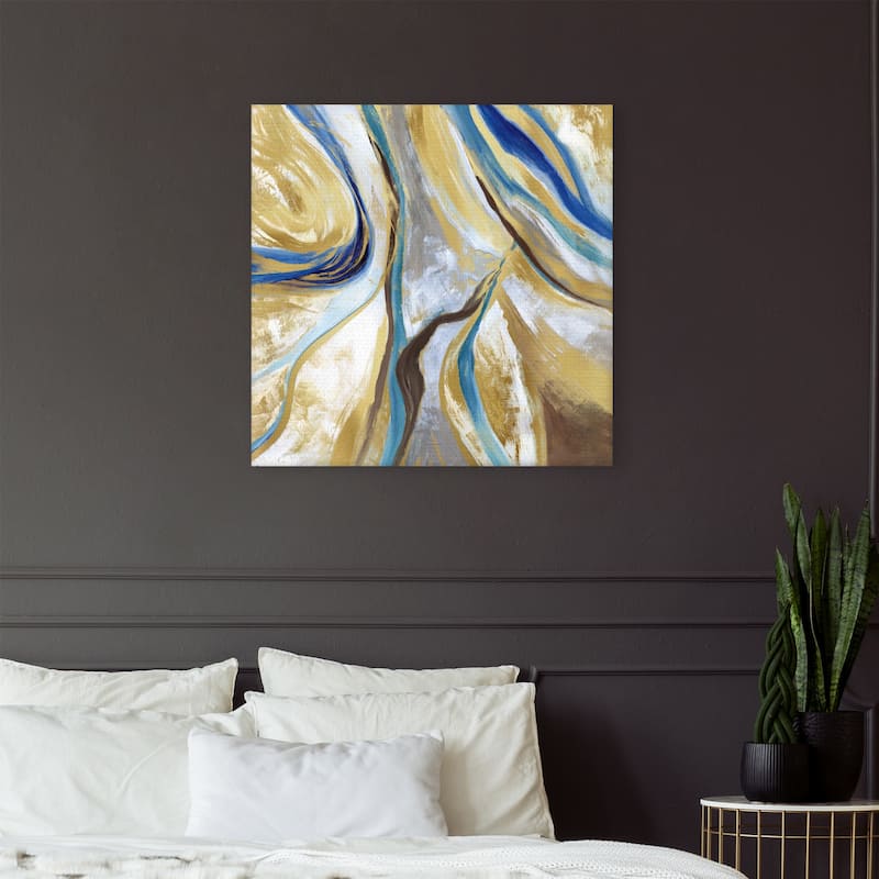 Agate & Gold II by Nan Canvas Art Print