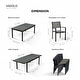 preview thumbnail 25 of 25, HIGOLD Heck Extendable Outdoor Dining Set for 8 Persons, Aluminum - 8 Seater