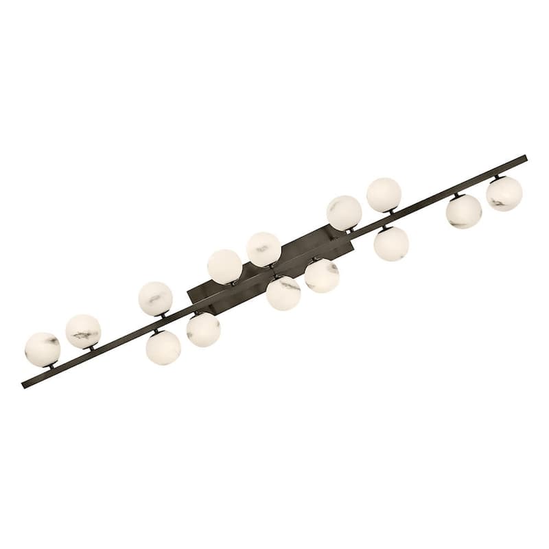 Fredrick Ramond FR41909 Selene 14 Light 74" Wide Linear Chandelier