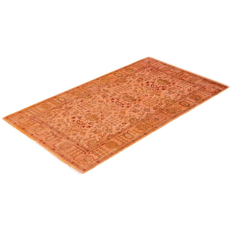 Overdyed One-of-a-Kind Hand-Knotted Area Rug - Beige - 3' 1" x 5' 4"