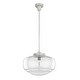 preview thumbnail 25 of 32, Hunter 16" Saddle Creek 1 Light Pendant / Semi-Flush Mount Ceiling Light - Entry, Kitchen Island, Dining Room - Schoolhouse