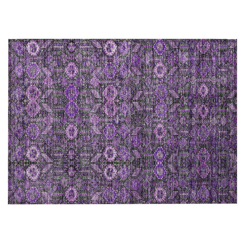 Nax Lush Floral Weather Resistant Classic Meets Modern Outdoor Rug