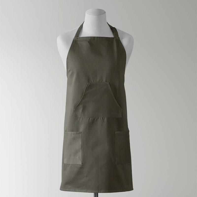 Exclusive Fabrics Solid Cotton Apron - 27 X 34
