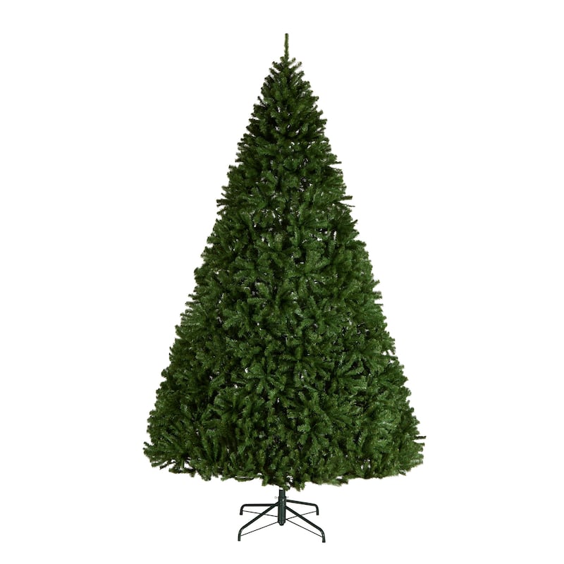 National Tree Company 12 ft Unlit North Valley Spruce Full Artificial Christmas Tree, 4,663 Tips, Includes Stand, Green