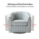 preview thumbnail 64 of 106, Cuenca Modern Living Room Wooden Upholstered 360° Swivel Barrel Chair with Metal Base and Wide Backrest