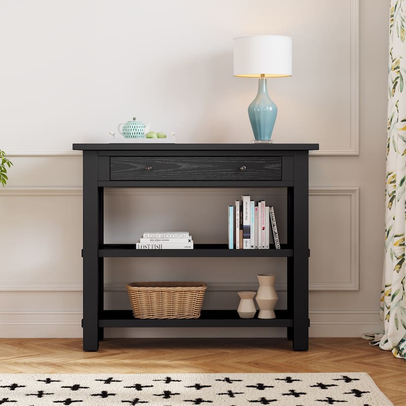 Retro Console Table with Drawer