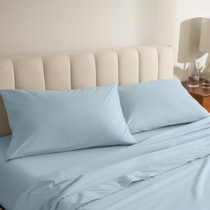 Bare Home Organic Cotton Percale Pillowcase Set (Set of 2)