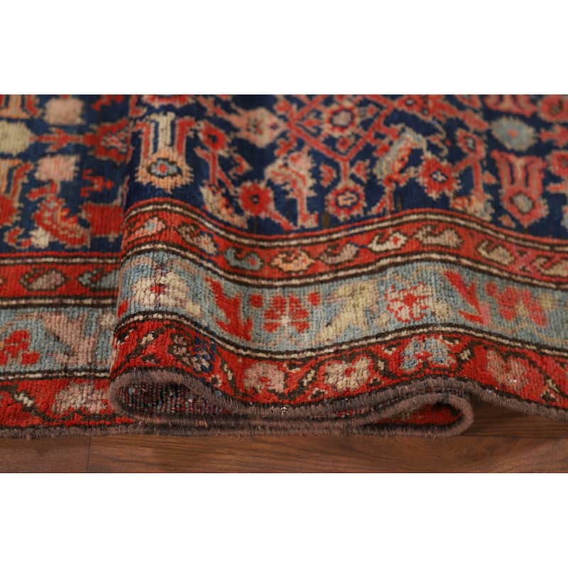 Malayer Antique Persian Runner Rug Hand-Knotted Wool Carpet - 3'7" x 12'11"