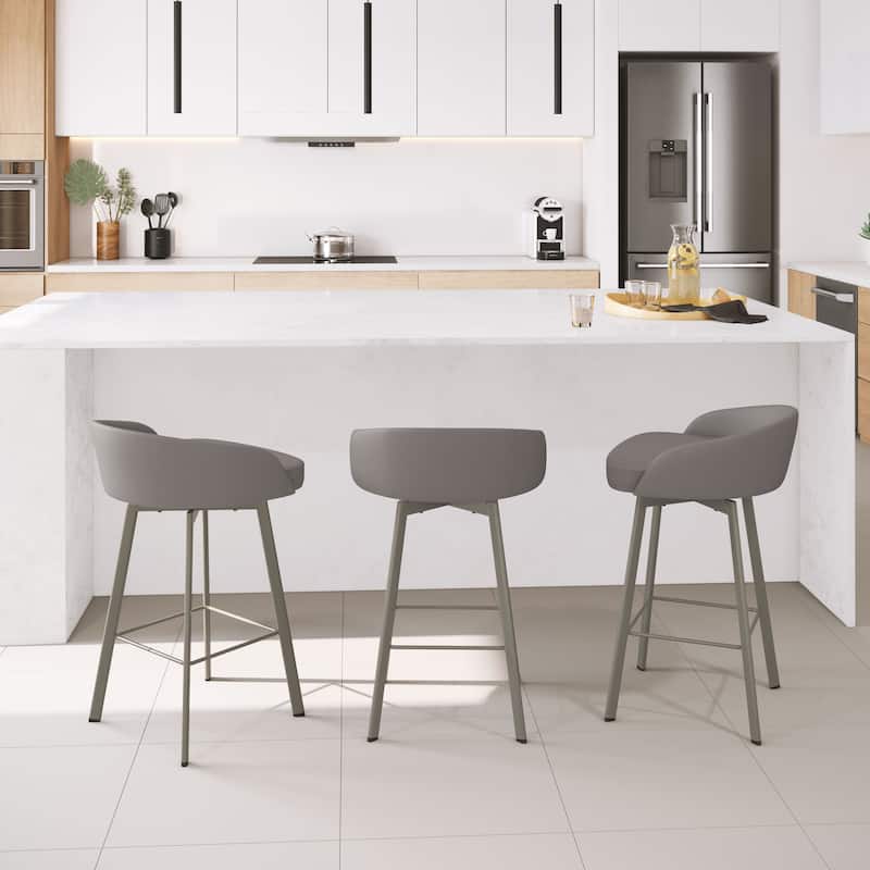 Amisco Cruz Swivel Counter and Bar Stool