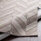 preview thumbnail 18 of 46, Hand-Woven Ann Tone-on-Tone Zig-Zag Wool Area Rug - 2' 3" x 14'