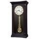preview thumbnail 2 of 0, Howard Miller Black Wood Mia Chiming Wall Clock