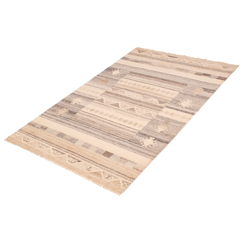 Ankara FW Ivory Kilim 4'11" x 7'11" - 4'11 x 7'11