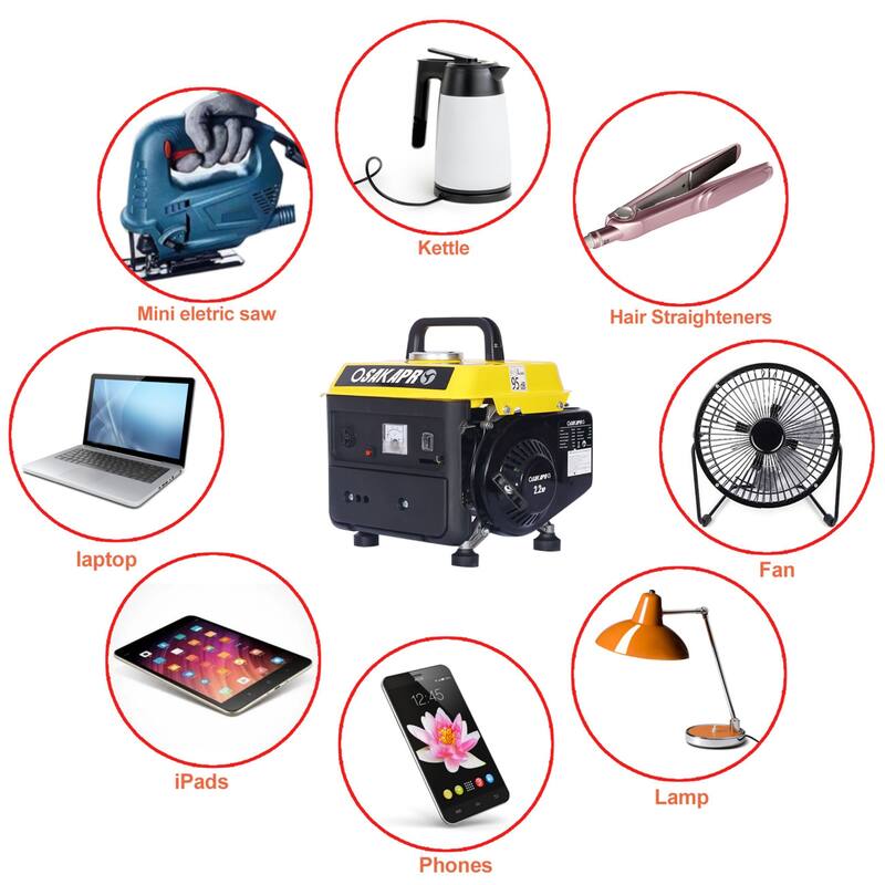 Portable Generator, 71cc 2-stroke Gasoline Generator
