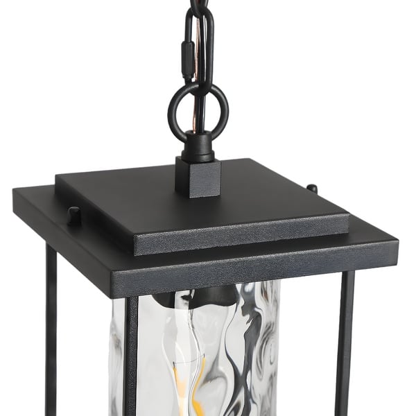 VIANIS Outdoor Pendant Light Lantern, Farhouse Outdoor Chandelier