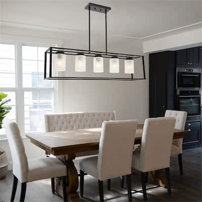 Statement 5-Light Industrial Pendant Light